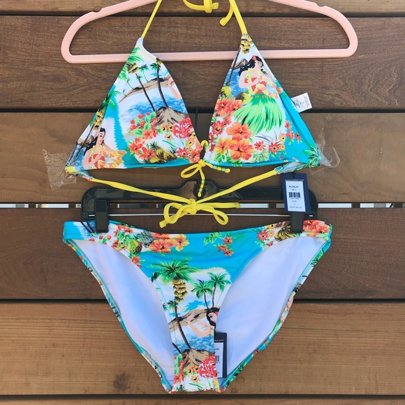 Polo Ralph Lauren Other - Polo Ralph Lauren Hawaiian print string bikini